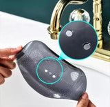 Transparent Wave Shaped Soap Holder With Drain, Creative Soap Dish Holder