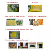 Set of 5 Mouse Trap Glue Pad, Sticky Rat Mouse Board, Mouse Rat Snake Bugs Mice Catcher, Mouse Catcher Glue Board, Mice Professional Strength Glue And Foldable Cardboard