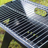 X Shaped Folding BBQ Grill, Stainless Steel Outdoor Camping Picnic Barbecue Grill, Outdoor Charcoal BBQ Grill, Mini Camping Barbecue Rack, Bonfire Grill Stove, Household Charcoal Barbecue Rack, BBQ Large Barbecue Stove