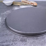 Set of 3 Non-Stick Pizza Pan, Round Pizza Pan Deep Dish Tray, Carbon Steel Non Stick Mold Baking Tool