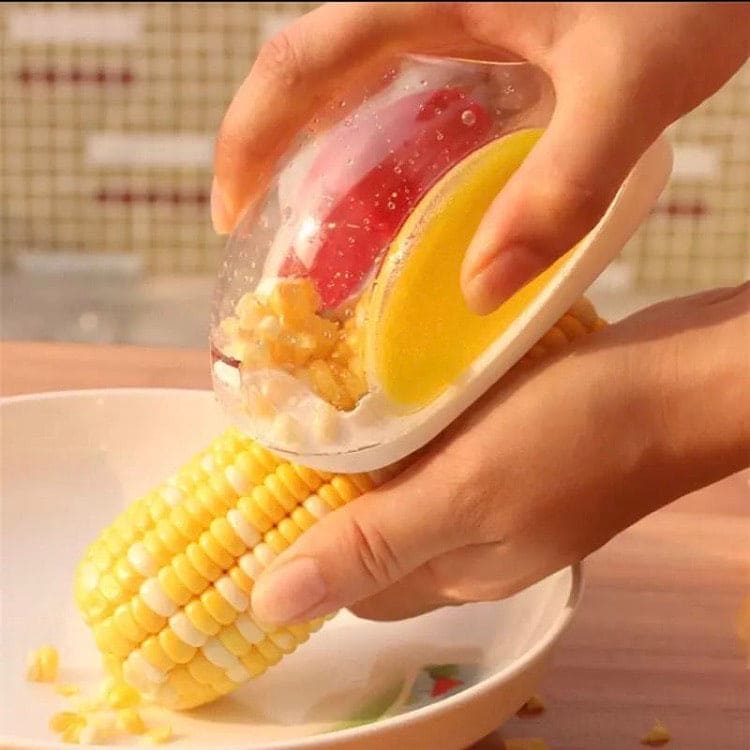 Corn Peeler, Corn Stripping Tool, Corn Shucker, Stainless Steel Blade Peeler, Corn Cob Peeler
