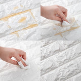 3D Brick Wall Stickers Wall Paper, Self-Adhesive Wallpaper Peel, Sofa Background Wall Decor