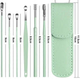 Set Of 6 Ear Pick Earwax Removal Kit, Ear Care Set, Ear Wax Removal Tool, Stainless Steel Earpick Wax Remover Piercing Kit, Earwax Collector Cleaning Ear Care Tools, Ear Wax Curette Spoon