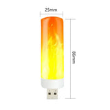 Led Flame Light, Flame Flashing Candle Light, Portable Mini Night Light, Ultra Bright Energy Saving Flame Light, USB Imitating Flickering Candle Night Lamp, Flame Flashing Candle Book Lamp