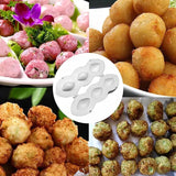 Manual Kabab Maker, Plastic Meatball Mold, Kitchen Homemade Stuffed Meatballs Maker, Kebbah Ballers Makers, Rugby Shape Meatball Mold, Stuffed Meatballs Apparatus, Fried Kebbah Kitchen Cooking Tools
