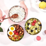 Candy Color Stainless Steel Bowl, Double Layer Creative Noodle Bowl Soup Bowl, Children Dinnerware Heat Insulation Rice Bowl, Stainless Steel Food Salad Container, Kitchen Utensils, Anti-scalding Kids Rice, Soup, Noodles, Salad Bowl