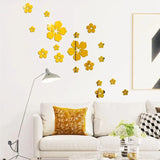Acrylic Mirror Wall Sticker, 3D Mirror Wall Sticker, Art Home Decor Wall Decor Sticker, 3D Wall DIY Decoration For Bedroom Living Room, Waterproof Acrylic Wall Art Removeable Sticker