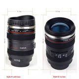 Creative 400ml Stainless Steel Liner Camera Lens Mug, Coffee Tea Cup Mug With Lid, Novelty Gifts Thermocup Thermo Mug, SLR Camera Coffee Mug,  Stainless Steel Vacuum Flasks Thermal Insulation Cup