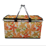 Foldable Picnic Basket, Outdoor Picnic Bag, Portable Insulated Picnic Basket, Large Capacity Camping Insulated Lunch Bag, Garden Yard Picnic Basket and Backpack, Home Storage Basket,  Hamper Insulated Picnic Basket, Folding Portable Market Basket