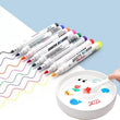 8 Colors Magical Water Painting Pen, Floating Doodle Pens, Kids Drawing Early Education Magic Whiteboard Marker, Floating Water Marker With Spoon, Ceramics Office School Art Marker, Erasable Whiteboard Marker with Spoon