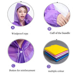 Hooded Rain Coat, Women Men Impermeable Thickened Waterproof Raincoat, Tourism Outdoor Hiking Rain Poncho Raincoat, Universal Travel Rain Jacket,  Loose Simple Long Sleeve Rain Jacket, Transparent Thickened Rain Coat