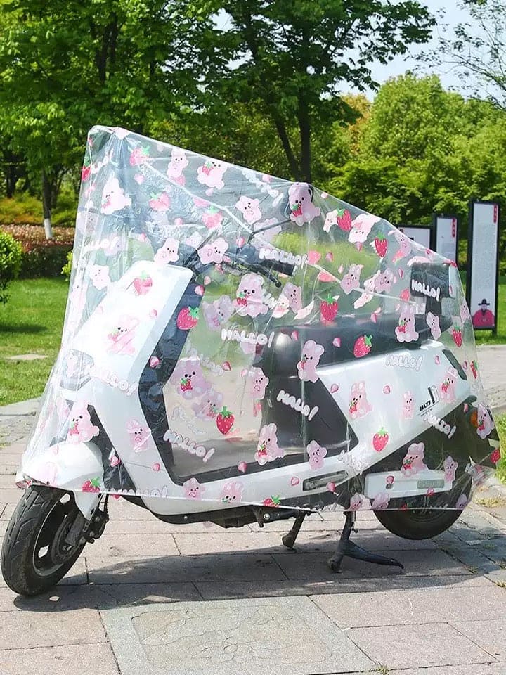 Bike Printed  Dustproof Cover, Thicken Waterproof Cover, Protective Clothing, Motorcycle Rain Shield, Washable Sunscreen Sleeve Protector