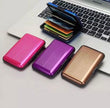 Plastic Business Card Holder, Waterproof Stainless Steel Card Case, Solid Credit Card Holder, Money Bag Storage Travel Wallet