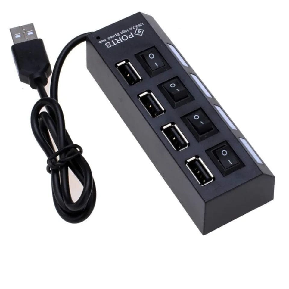 Multi USB Splitter, Small Splitter Switch, Computer USB Extension Hub, Hight Speed Mini Port Hub Adapter, Standard Type Power Adapter, Extender Extension Connector
