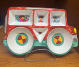 Creative Cartoon Plates For Kids, Children Dinner Plates, Cartoon Serving Tray, Food Divided Serving Plate For Toddler, Seder Plate for Kids