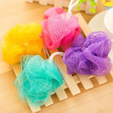 Loofah Sponge, Ball Bath Towel Scrubber, Mini Bath Sponge, Multicolor Body Exfoliating Shower Ball, Flower Bath Mesh Sponge, Bath Flower Shower Sponge Ball, Shower Loofah Sponge Pouf Body Wash Scrubber