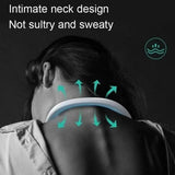 Portable Neck Fan, Bladeless Hanging Neck Fan, Summer Traveling Outdoor Sports Fans, Hands Free Rechargeable Head Fan, Cooling Airflow Wingless Neck Fan, Mini Air Cooler Conditioner for Travel Outdoor, Adjustable Comfy Neck Fan