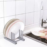 Kitchen Organizer Pot Lid Holder, Kitchen Dish Rack, Pan Cover Holder, Storage Rack for plates and glasses