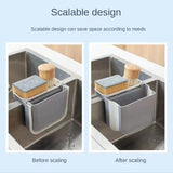 Adjustable Kitchen Waste Filter Basket, Hanging Sink Drain Basket, Fruit Vegetable Drainer, Kitchen Sponge Storage Rack Organizer, Multifunctional Foldable Sink Strainer