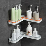 Double Sided Shampoo Holder, Dual Purpose Shelf Wall Mounted Storage Rack, 180 Degree Rotating Storage Rack, Household Storage Rack, Bathroom Foldable Rack