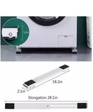 2 Pcs Washing Machine Pulley Bracket, Universal Base Furniture Casters, Retractable Wheel Stand Bracket, Heavy Roller Tables Furniture Mover, Multifunctional Movable Trolley Stand Wheels, Telescopic Adjustable Furniture Lifter