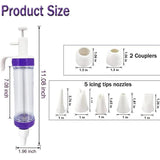 Dessert Ice Injector, Handy Cake Decorating Tool. Dessert Decoration DIY Pastry Syringe, Cake Decorating Tool, Cupcake Filling Injector, Wilton Dessert Decorator Plus Cake Decorating And Icing Tool, Cake Cream Piping Syringe