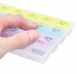 Portable Medicine Storage Organizer, Outdoor Travel Pill Protect Container, Splitters Pill Case Holder, Weekly Portable Medicine Storage Container