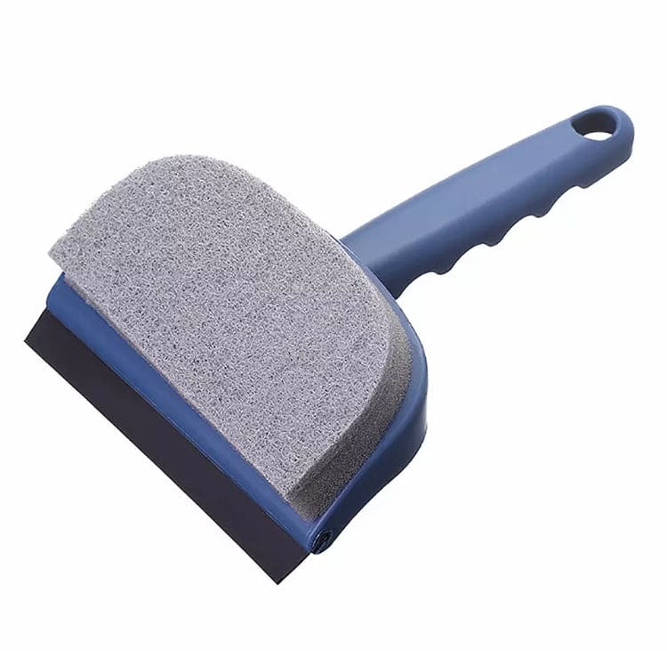 Multifunctional Glass Window Sponge Wiper, Glass Clean Scraper Washing Wiper, Floor Window Cleaning Sponge, Soft Rubber Glass Wiper Scraper, Double Sided Shower Cleaning Sponge