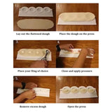4 Pcs Momos Maker, Dumpling Making Molds, Dumplings Press Maker Kitchen Tool, Small Dumpling Skin Stencil, Samosa Ravioli Dumpling Pie Empanada Maker