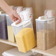 Amazing Airtight 2Kg Plastic Cereal Dispenser Storage Box, Food Grain Rice Container With Dispensing Mouth, Bottle Case For Food Seeds