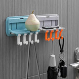 Hang Stand Holder, Kitchen Spice Organizer, Plastic Kitchen Shelf Storage Rack Wall-mounted Storage Rack, Plastic Door Hook Shelf, Coat Rack Hook