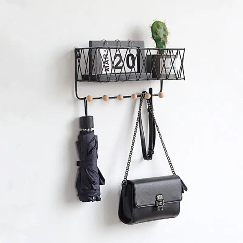 Criss Cross Wall Shelf, Creative Home Wall Hook, Iron Grid Wall-mounted Storage Rack, Home Ornaments Display Holder, Simple Nordic Wrought, Decoration Housekeeper, Living Room Kitchen Wall Storage Organizer