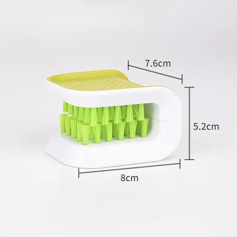 Cutlery Cleaning Brush, U-Shaped Cleaning Brushes, Double Sided Blade Brush, Multifunction Kitchen Knife Fork Chopsticks Tableware Cleaning Tool, Bristle Hand Guard Brush, Descaling Knife Pan Pot Cleaner, Kitchen Tableware Brush
