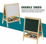 Double Sided Magnetic Writing Black & White Board, Magnetic Writing Board, Mini Wooden Writing Board