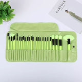 Set Of 24 Makeup Brush Set, Professional Beauty Makeup Brush Sets, Wooden Handle Makeup Brushes, Eye Blending Makeup Brushes with Bag