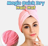 Microfiber Snap Dry Hair Cap, Turbine Hair Dryer Cap Towel, Water Absorbent Terry Head, Dry Hair Cap, New Style Hair Wrap Cap Towel