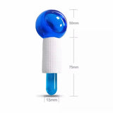 2 Pcs Crystal Ice Hockey, Energy Face Eye Massaging Globes, Face Lifting Anti Wrinkles Ice Roller, Anti Aging Health And Skincare Tool