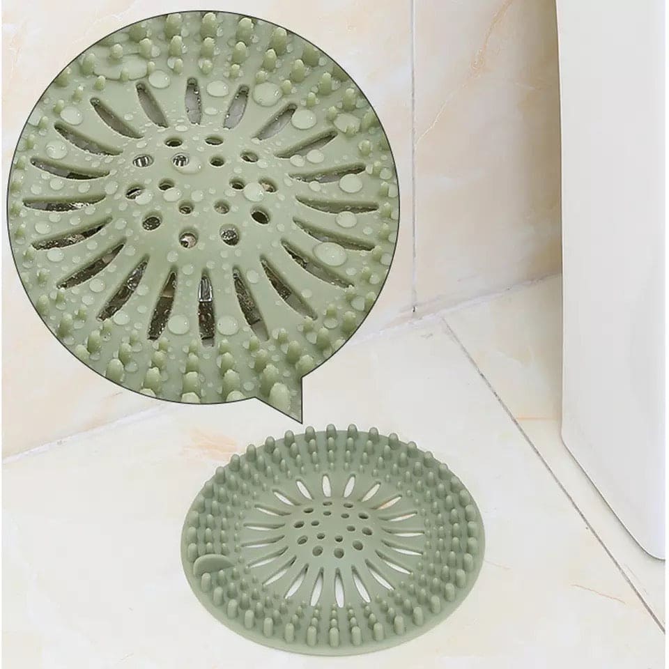 Silicone Sink Drain Stopper, Bathroom Silicone Drain Filter, Bathroom Drain Hair Catcher, Plug Sink Strainer, Sink Sewer Filter Floor Drain