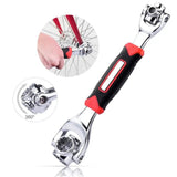Double Head Torque Socket Wrench , 8 In 1 Socket Wrench, Multifunctional Spanner With 360 Degree Rotating Head, Multi Spanner Tool, Furniture Car Repair Spline Bolts Wrench, Multipurpose Tiger Socket Wrench, Universal Hand Tool Wrench.