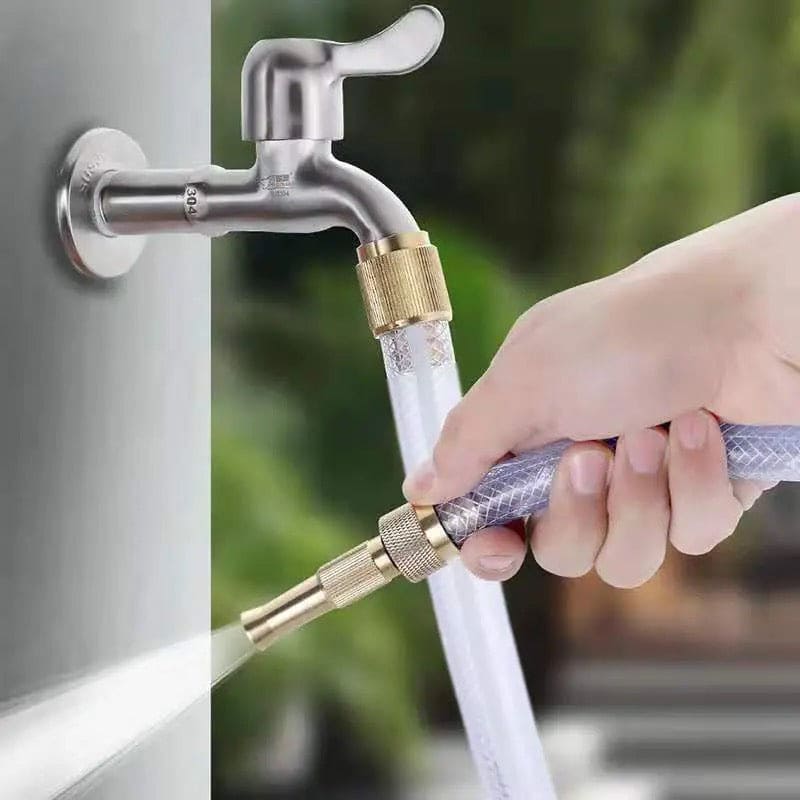 Spray Nozzle Water Gun, High Pressure Direct Spray Sprinkler Quick Connector, Adjustable Pressure Washer, Washing Tap Connector, Jet Water Gun, Garden Water Spray Nozzle