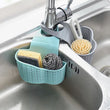 Silicon Sink Basket, Punch-Free Hanging Bag, Plastic Leaching Rack, Faucet Kitchen Sponge Basket, Kitchen Sink Holder, Adjustable Soap Sponge Shelf, Hanging Drain Basket, Plastic Saddle Faucet, Caddy Drainage Strainers Basket