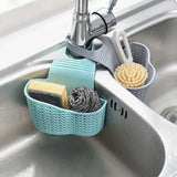 Silicon Sink Basket, Punch-Free Hanging Bag, Plastic Leaching Rack, Faucet Kitchen Sponge Basket, Kitchen Sink Holder, Adjustable Soap Sponge Shelf, Hanging Drain Basket, Plastic Saddle Faucet, Caddy Drainage Strainers Basket