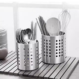 Set Of 2 Stainless Steel Chopsticks Holder Cage, Steadily Cutlery Kitchen Utensil Container, Multifunction Fork Spoon Cutlery Drain Holder Organizer, Chopsticks Storage Rack, Spoon Knife Fork Rack Kitchen Accessories, Caddy Cutlery Utensil Holder
