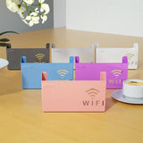 Wireless Wifi Router Shelf, Wall-mounted Cable Power Bracket Organizer, Router Wall Hanging  Rack,  Game Console Box, Self Adhesive Storage Rack, ABS Cable Organizer Box, Socket Power Cord Storage Shelf, Home Office Wall Organizer Management
