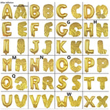 Foil Letters Balloons, Birthday Alphabets Foil Balloons, Customize Metallic Foil, Birthday Wedding Decor Wedding Supplies