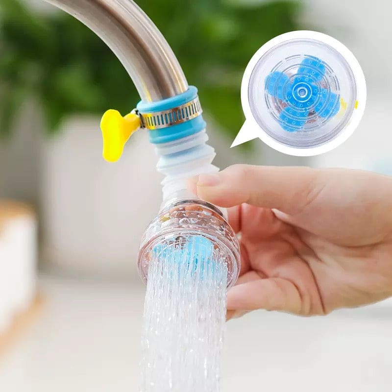 Fan Water Saving Tap, 360˚ Degree Rotatable Water Saving Tap, Durable Faucet Filter Nozzle, Tap Aerator Diffuser Faucet Nozzle Filter Adapter