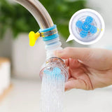 Fan Water Saving Tap, 360˚ Degree Rotatable Water Saving Tap, Durable Faucet Filter Nozzle, Tap Aerator Diffuser Faucet Nozzle Filter Adapter