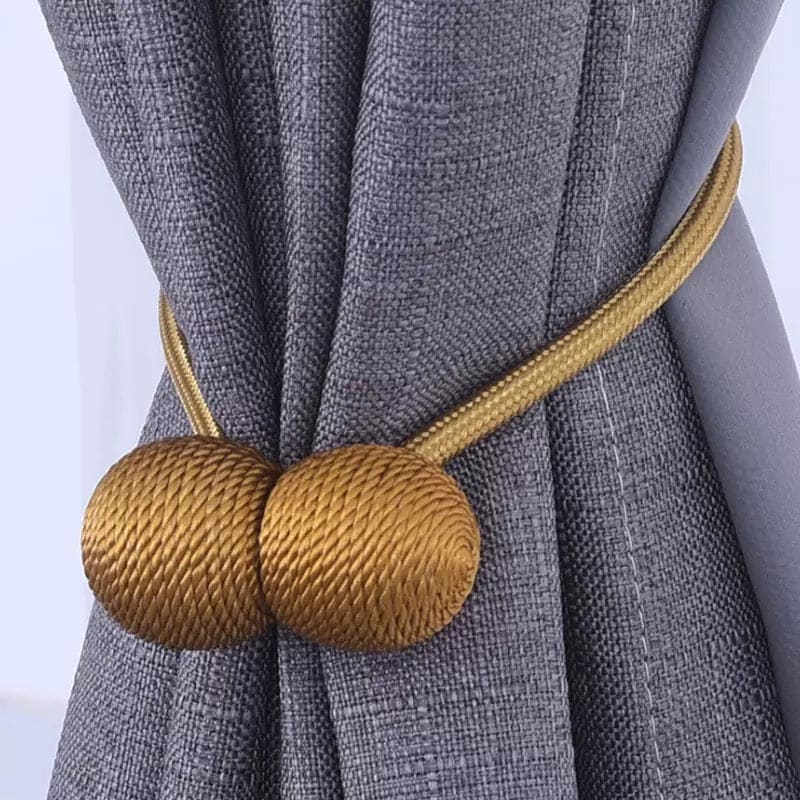 Set of 2 Colorful Magnetic Curtain Tieback, Curtain Holder, Holdbacks Decorative Curtain Clips, Buckle Strap Rope