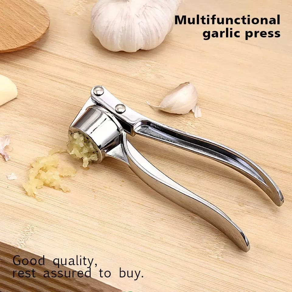 Stainless Steel Garlic Press Crusher, Ginger  Mincer, Ginger Squeezer Masher Handheld Ginger Micer