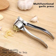 Stainless Steel Garlic Press Crusher, Ginger  Mincer, Ginger Squeezer Masher Handheld Ginger Micer